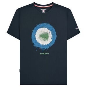 Lambretta Mens Spray Logo T-Shirt / Navy